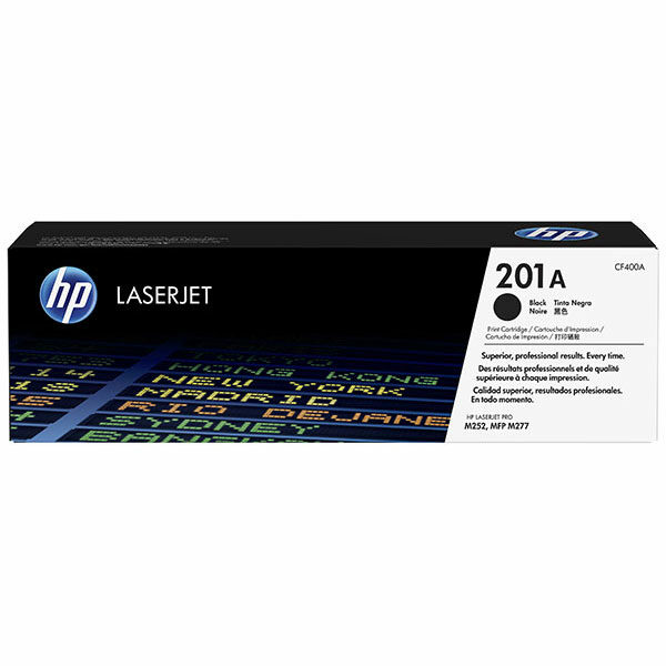 HP 201A (CF400A) Black Original LaserJet Toner Cartridge (1500 Yield)