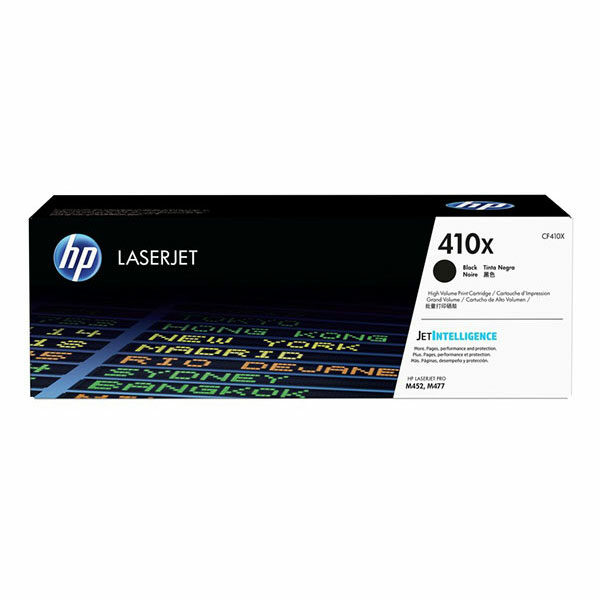 HP 410X (CF410X) High Yield Black Original LaserJet Toner Cartridge (6500 Yield)