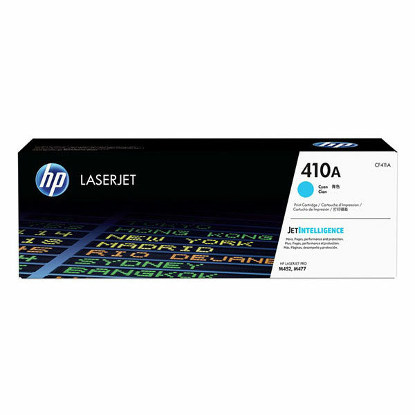 HP 410A (CF411A) Cyan Original LaserJet Toner Cartridge (2300 Yield)