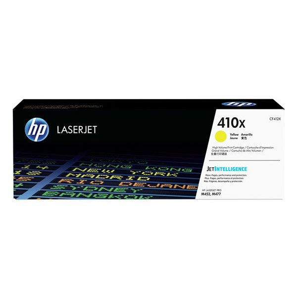 HP 410X (CF412X) High Yield Yellow Original LaserJet Toner Cartridge (5000 Yield)