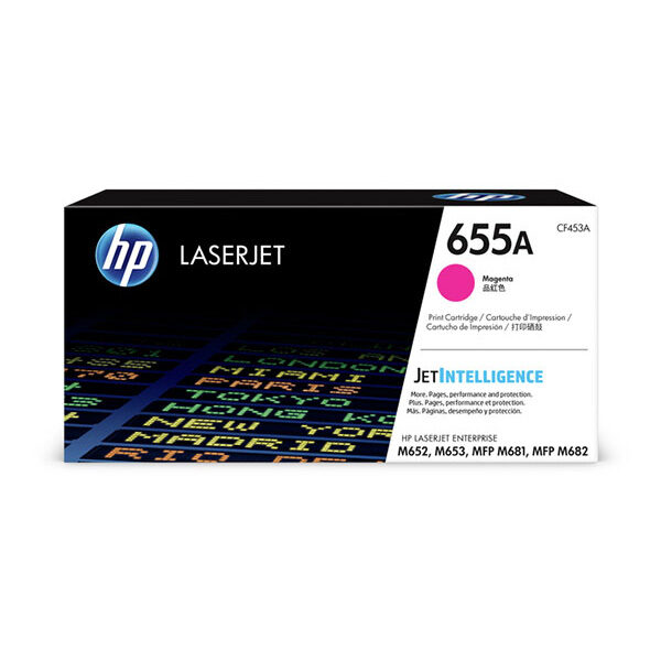 HP 655A (CF453A) Magenta Original LaserJet Toner Cartridge (10500 Yield)