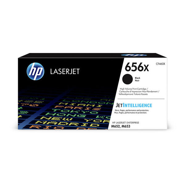 HP 656X (CF460X) High Yield Black Original LaserJet Toner Cartridge (27000 Yield)