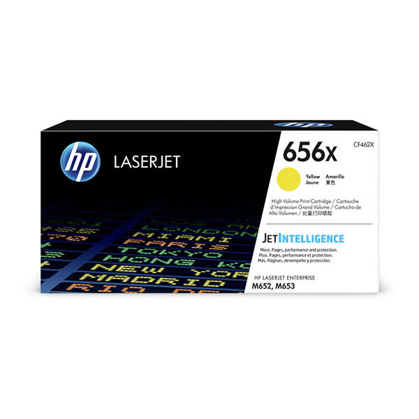 HP 656X (CF462X) High Yield Yellow Original LaserJet Toner Cartridge (22000 Yield)