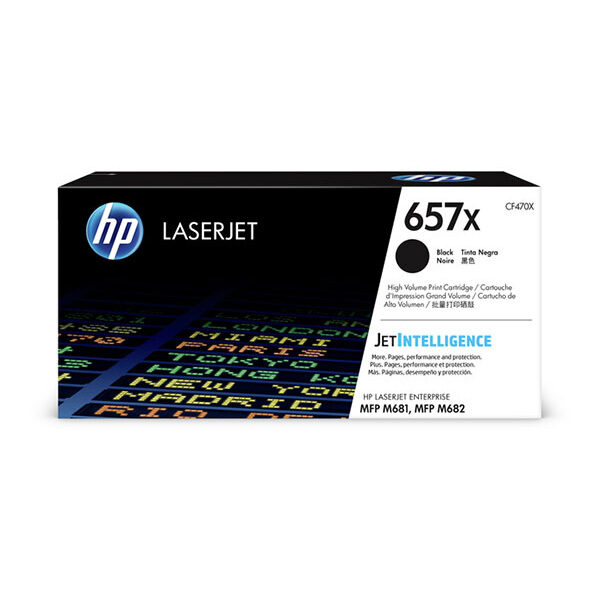 HP 657X (CF470X) High Yield Black Original LaserJet Toner Cartridge (28000 Yield)