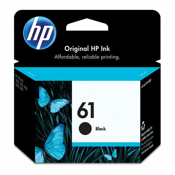 HP 61 (CH561WN) Black Original Ink Cartridge (190 Yield)