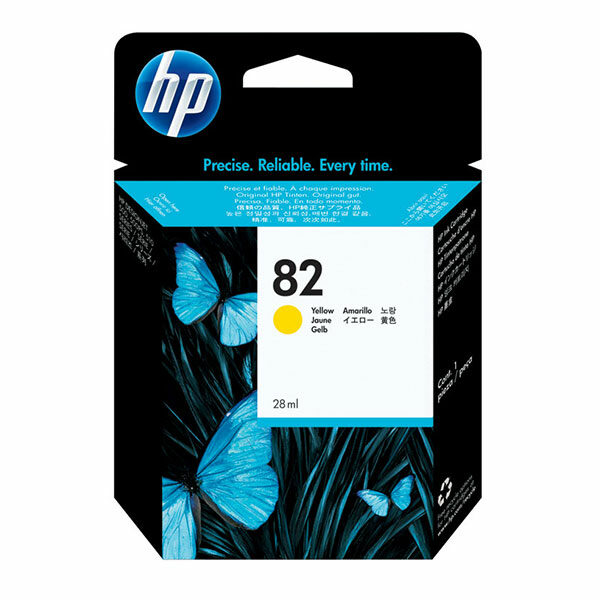 HP 82 (CH568A) Yellow Original Ink Cartridge (28 ml)