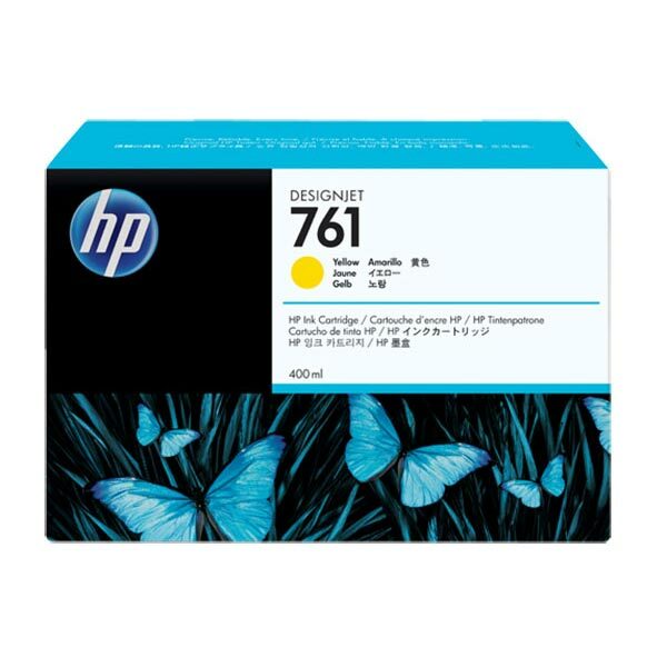 HP 761 (CM992A) Yellow Original Ink Cartridge (400 ml)