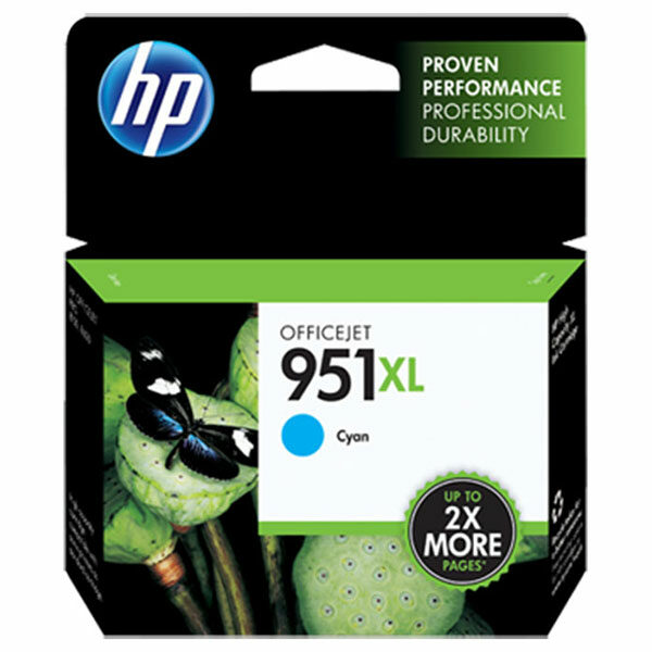 HP 951XL (CN046AN) High Yield Cyan Original Ink Cartridge (1500 Yield)