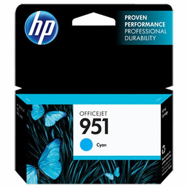 HP 951 (CN050AN) Cyan Original Ink Cartridge (700 Yield)