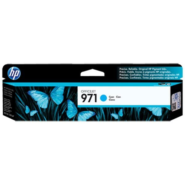 HP 971 (CN622AM) Cyan Original Ink Cartridge (2500 Yield)