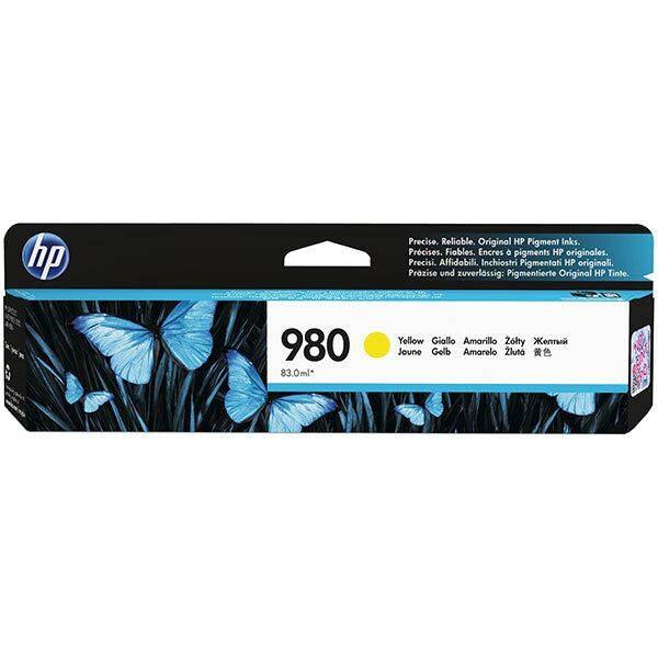 HP 980 (D8J09A) Yellow Original Ink Cartridge (6600 Yield)