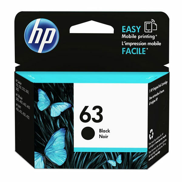 HP 63 (F6U62AN) Black Original Ink Cartridge (190 Yield)