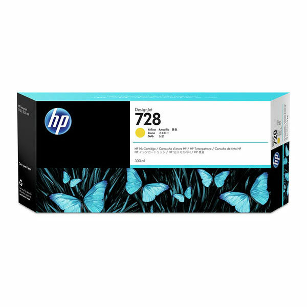 HP 728 (F9J61A) Yellow Original Ink Cartridge (40 ml)