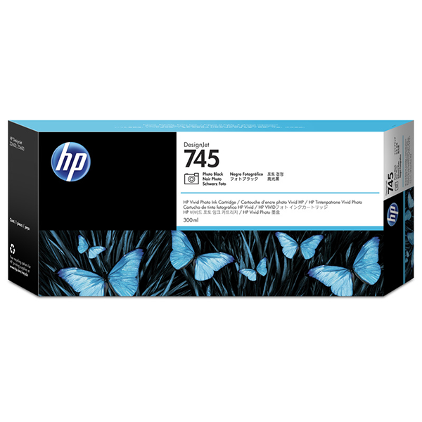 HP 745 (F9K04A) Photo Black Original Ink Cartridge (300 ml)