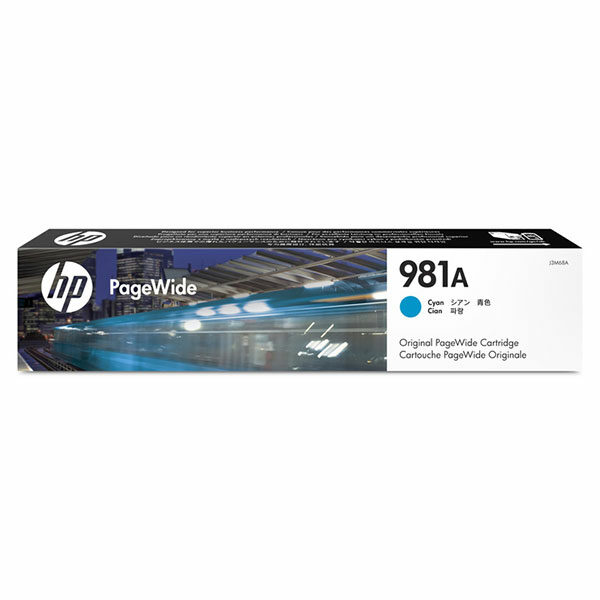 HP 981A (J3M68A) Cyan Original PageWide Cartridge (6000 Yield)