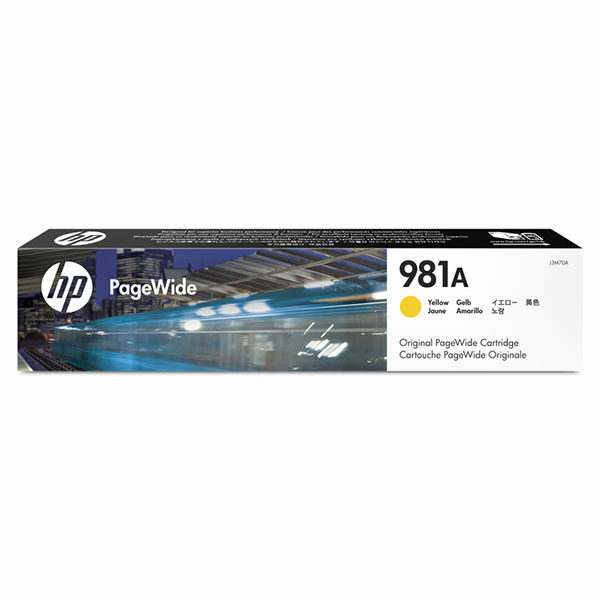 HP 981A (J3M70A) Yellow Original PageWide Cartridge (6000 Yield)