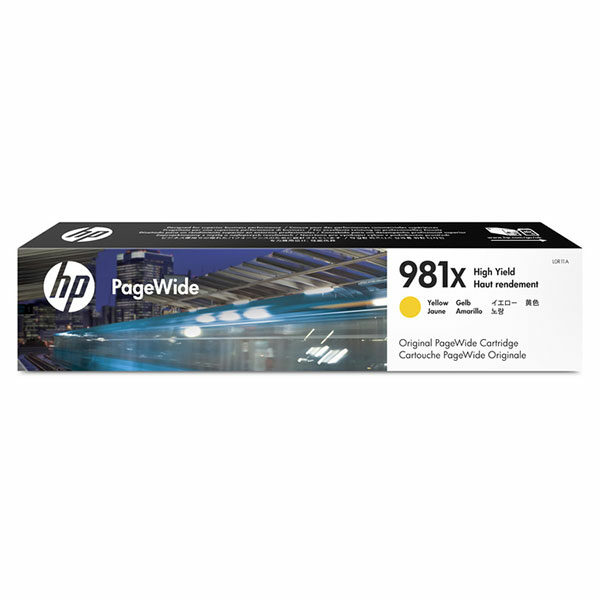 HP 981X (L0R11A) High Yield Yellow Original PageWide Cartridge (10000 Yield)