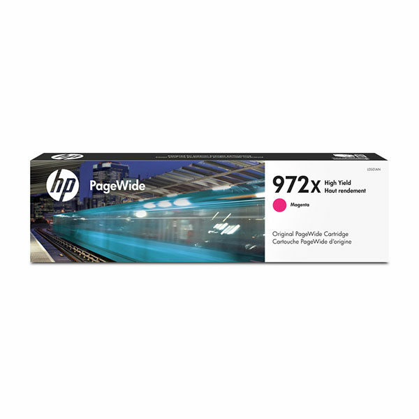 HP 972X (L0S01AN) High Yield Magenta Original PageWide Cartridge (7000 Yield)