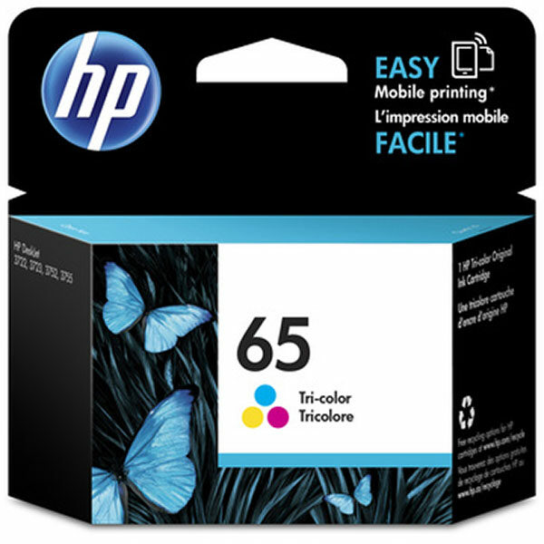 HP 65 (N9K01AN) Tri-color Original Ink Cartridge (100 Yield)