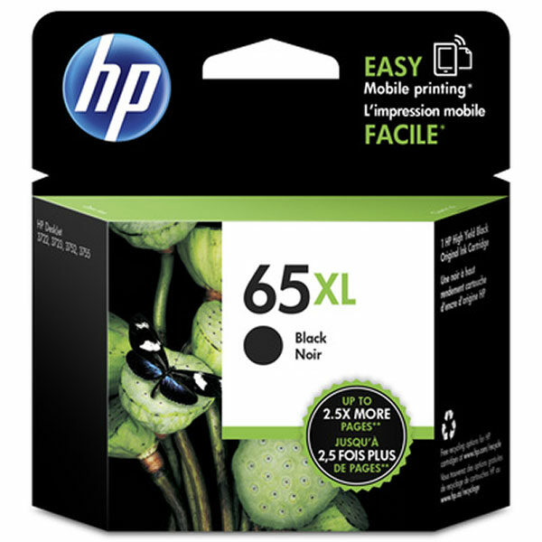 HP 65XL (N9K04AN) High Yield Black Original Ink Cartridge (300 Yield)