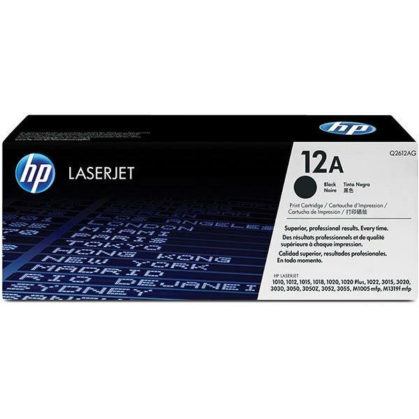 HP 12A (Q2612AG) Black Original LaserJet Toner Cartridge for US Government (2000 Yield)