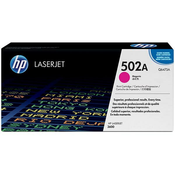 HP 502A (Q6473A) Magenta Original LaserJet Toner Cartridge (4000 Yield)