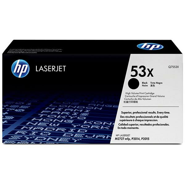 HP 53X (Q7553X) Black Original LaserJet Toner Cartridge (7000 Yield)