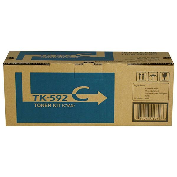 Kyocera Cyan Toner Cartridge + Waste Toner Bottle (5000 Yield)