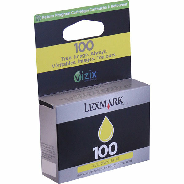 Lexmark (#100Y) Yellow Return Program Ink Cartridge (200 Yield)