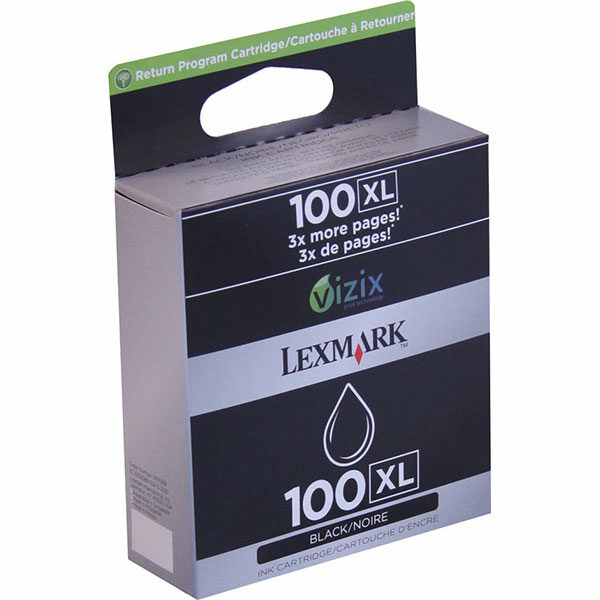 Lexmark (#100XL) High Yield Black Return Program Ink Cartridge (510 Yield)