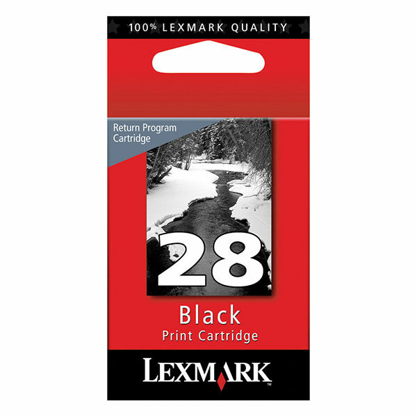 Lexmark (#28) Black Return Program Ink Cartridge (175 Yield)