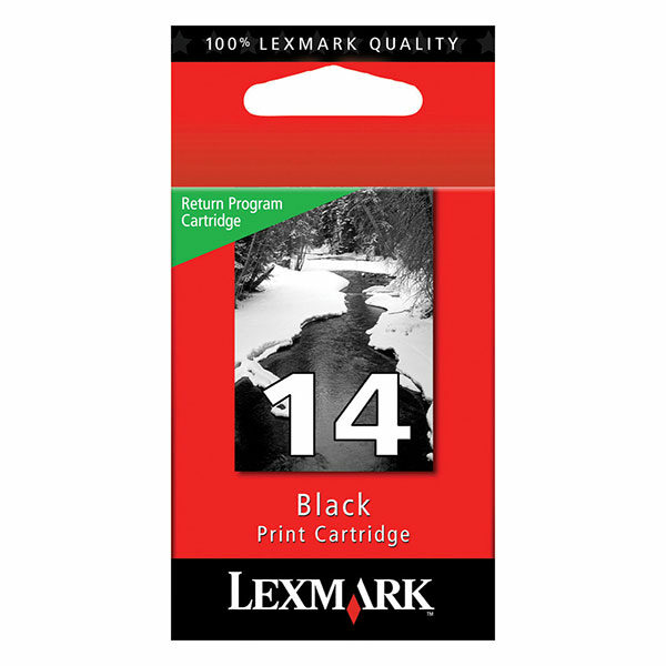 Lexmark (#14) Black Return Program Ink Cartridge (175 Yield)