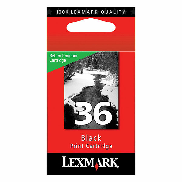 Lexmark (#36) Black Return Program Ink Cartridge (175 Yield)