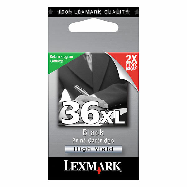 Lexmark (#36XL) High Yield Black Return Program Ink Cartridge (500 Yield)