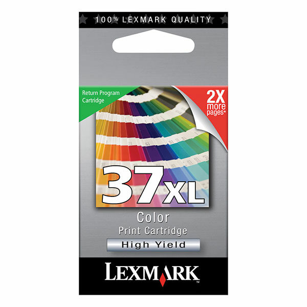 Lexmark (#37XL) High Yield Color Return Program Ink Cartridge (500 Yield)