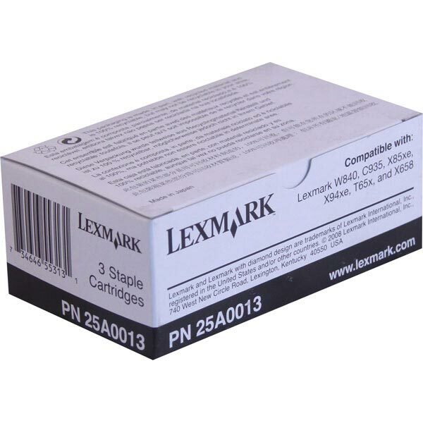 Lexmark Staples (5000 Staples/Ctg) (EA=Box of 3 Ctgs)