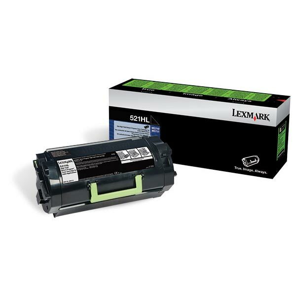 Lexmark (521HL) High Yield Return Program Toner Cartridge for Label Applications (25000 Yield)