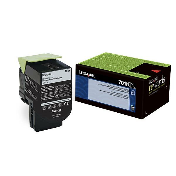 Lexmark (701K) Black Return Program Toner Cartridge (1000 Yield)