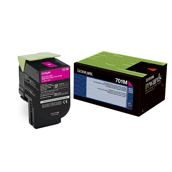 Lexmark (701M) Magenta Return Program Toner Cartridge (1000 Yield)