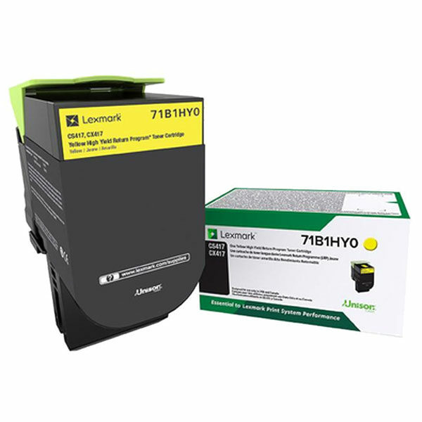 Lexmark Yellow High Yield Return Program Toner Cartridge (3500 Yield)