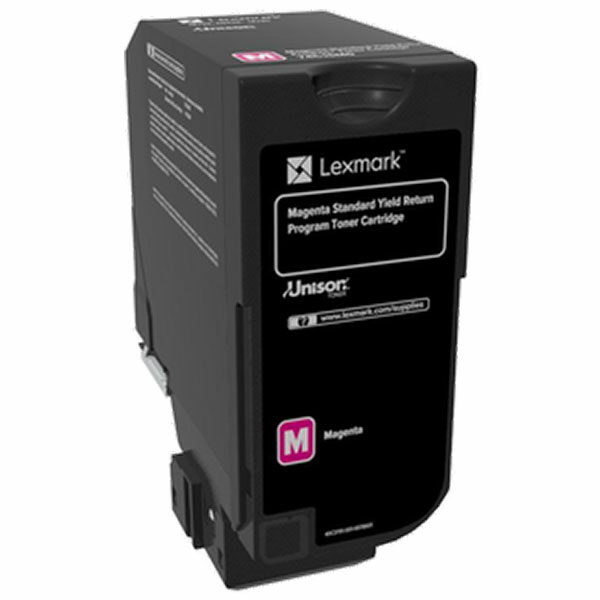 Lexmark Magenta Return Program Toner Cartridge for US Government (7000 Yield) (TAA Compliant Version of 74C1SM0)