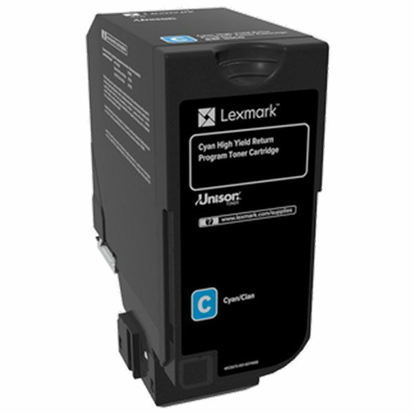 Lexmark High Yield Cyan Return Program Toner Cartridge for US Government (16000 Yield) (TAA Compliant Version of 84C1HC0)