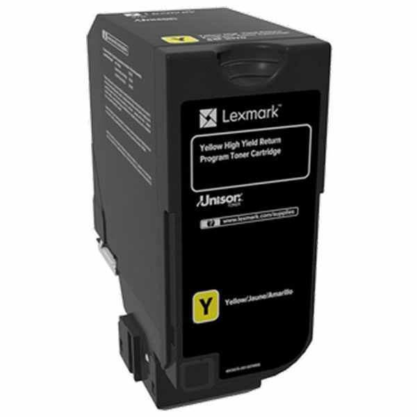 Lexmark High Yield Yellow Return Program Toner Cartridge for US Government (16000 Yield) (TAA Compliant Version of 84C1HY0)