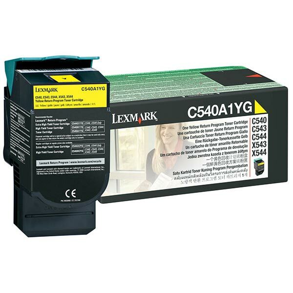 Lexmark Yellow Return Program Toner Cartridge (1000 Yield)