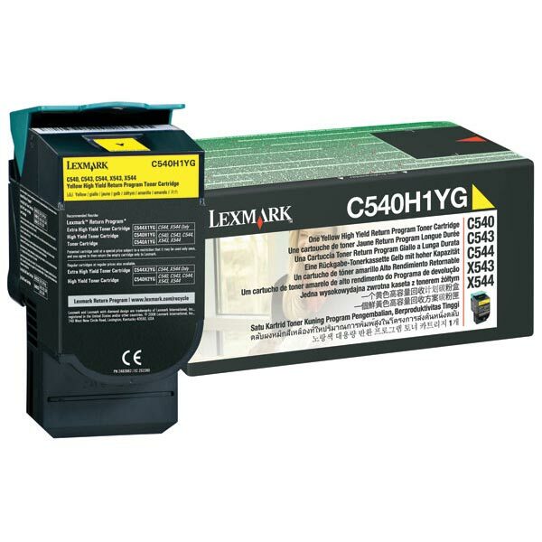 Lexmark High Yield Yellow Return Program Toner Cartridge (2000 Yield)