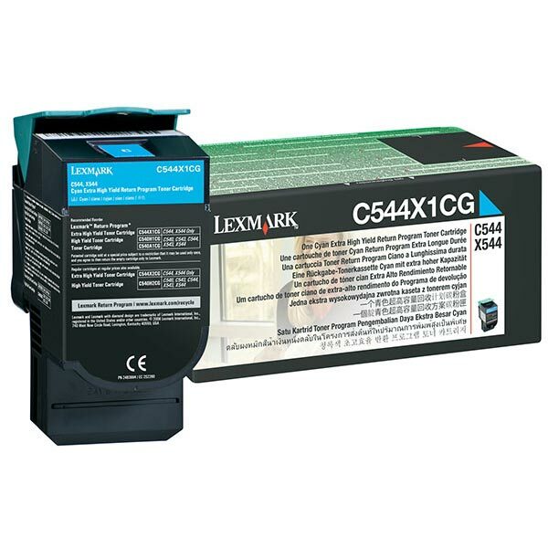 Lexmark Extra High Yield Cyan Return Program Toner Cartridge (4000 Yield)