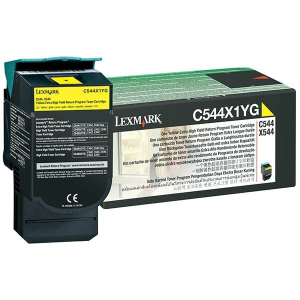 Lexmark Extra High Yield Yellow Return Program Toner Cartridge (4000 Yield)