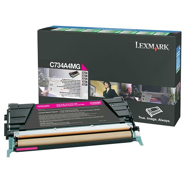 Lexmark Magenta Return Program Toner Cartridge for US Government (6000 Yield) (TAA Compliant Version of C734A1MG)