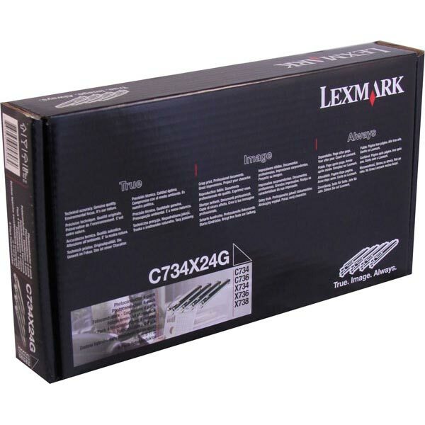 Lexmark Photoconductor Multipack (For Use in Cyan Magenta Yellow or Black) (4 Pack of OEM# C734X20G) (4 x 20000 Yield)