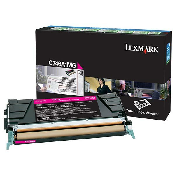 Lexmark Magenta Return Program Toner Cartridge for US Government (7000 Yield) (TAA Compliant Version of C746A1MG)